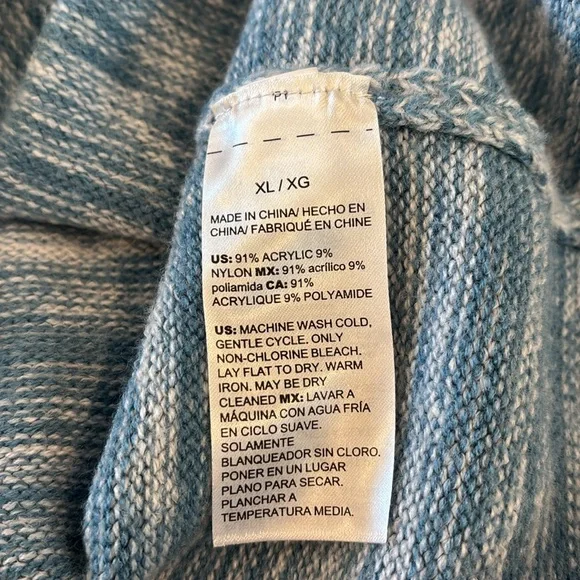 White House Black Market WHBM Blue Sweater Dress XL - Picture 5 of 6